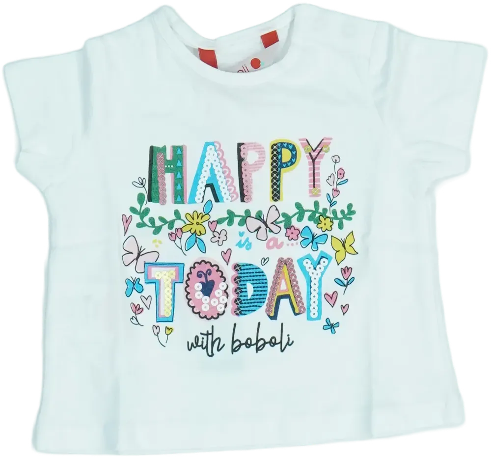 Fehér Boboli Póló EU 74 / UK 6-9 hónap / US 6-9 hónap