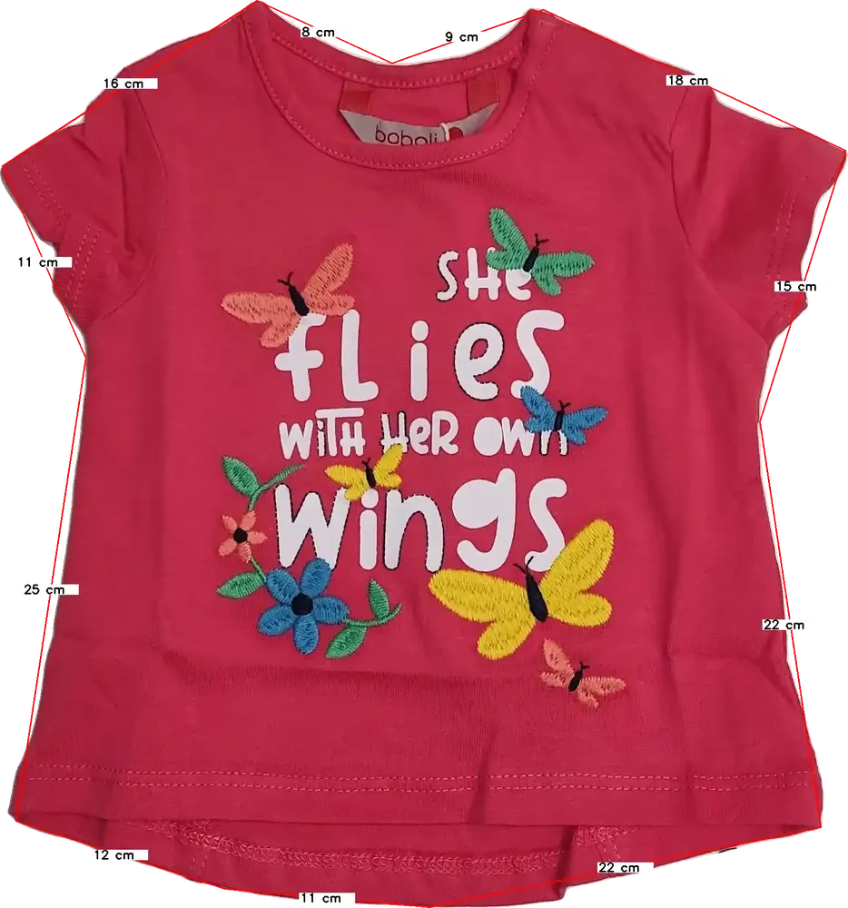 Piros Boboli Póló EU 74 / UK 6-9 hónap / US 6-9 hónap