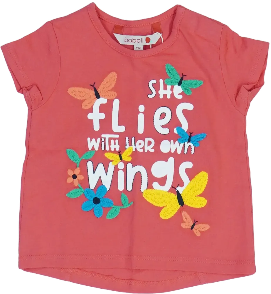 Piros Boboli Póló EU 80 / UK 9-12 hónap / US 12 hónap