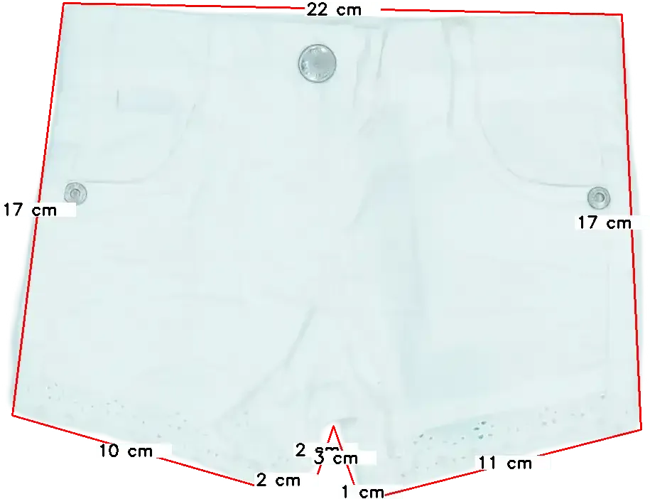 Fehér Boboli Rövidnadrág EU 68 / UK 3-6 hónap / US 3-6 hónap