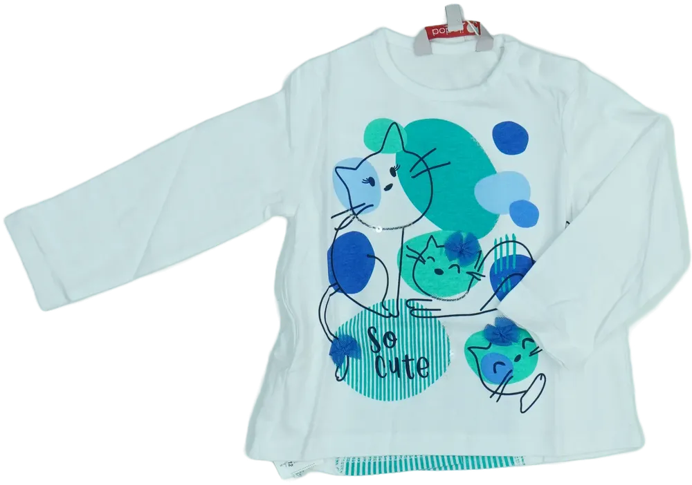 Fehér Boboli Hosszú ujjú felső EU 80 / UK 9-12 hónap / US 12 hónap