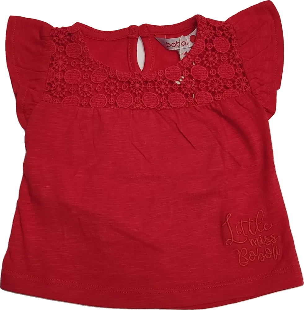 Piros Boboli Tunika EU 68 / UK 3-6 hónap / US 3-6 hónap