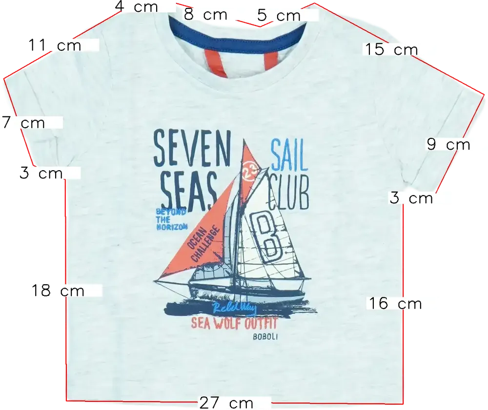 Szürke Boboli Póló EU 74 / UK 6-9 hónap / US 6-9 hónap