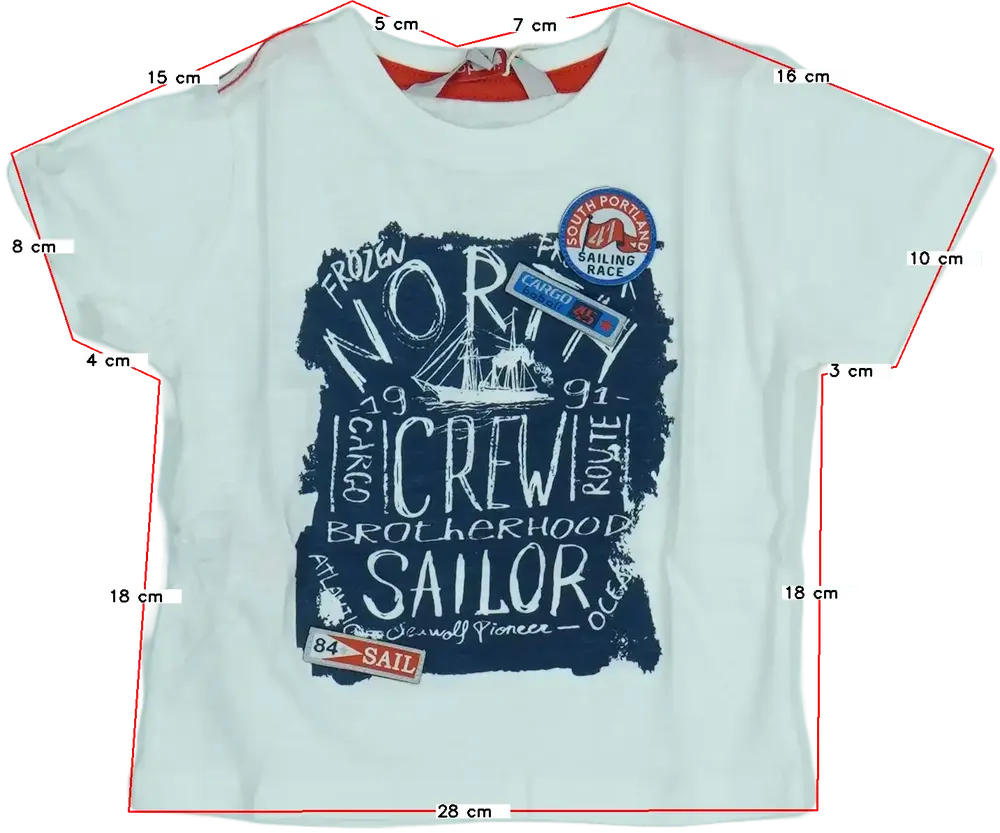 Fehér Boboli Póló EU 80 / UK 9-12 hónap / US 12 hónap