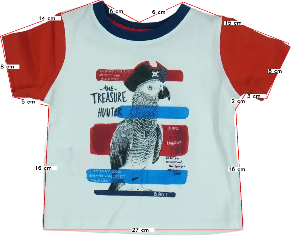 Fehér Boboli Póló EU 74 / UK 6-9 hónap / US 6-9 hónap