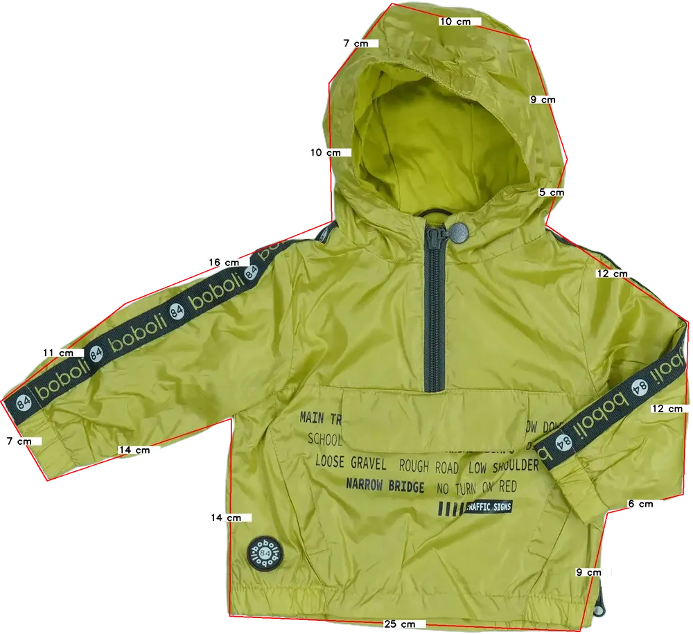 Zöld Boboli Széldzseki EU 68 / UK 3-6 hónap / US 3-6 hónap