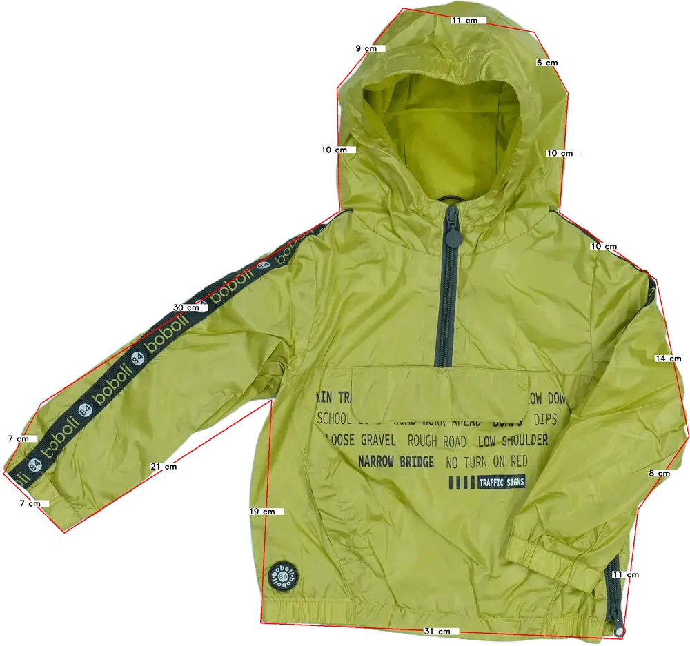 Zöld Boboli Széldzseki EU 92 / UK 2 év / US 2T