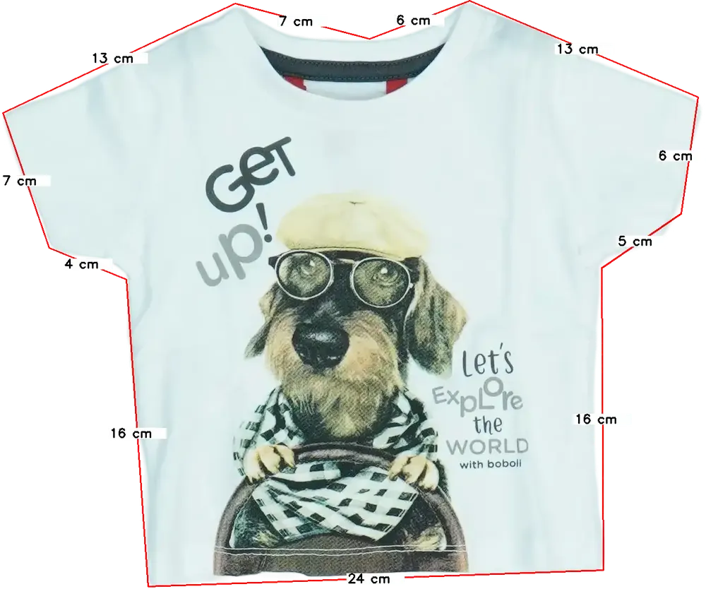 Fehér Boboli Póló EU 68 / UK 3-6 hónap / US 3-6 hónap