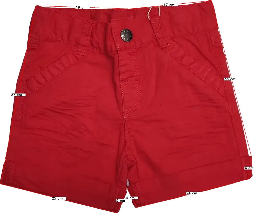 Piros Boboli Rövidnadrág EU 74 / UK 6-9 hónap / US 6-9 hónap