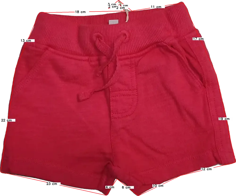 Piros Boboli Rövidnadrág EU 68 / UK 3-6 hónap / US 3-6 hónap