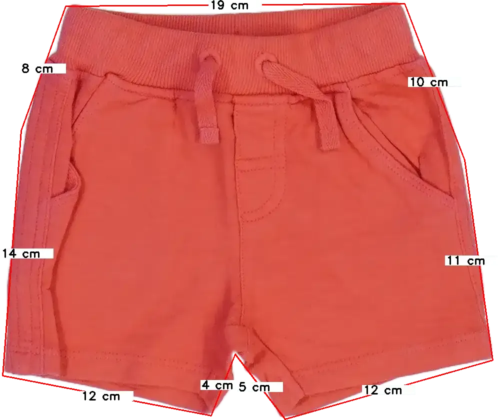 Piros Boboli Rövidnadrág EU 74 / UK 6-9 hónap / US 6-9 hónap