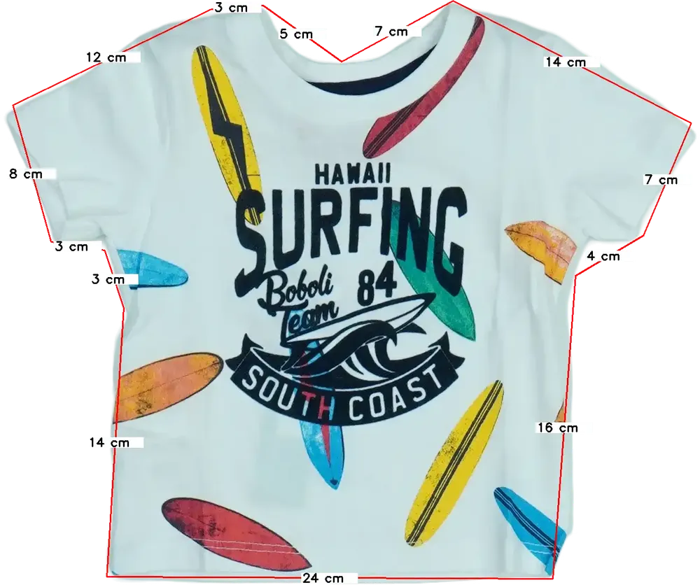 Fehér Boboli Póló EU 68 / UK 3-6 hónap / US 3-6 hónap