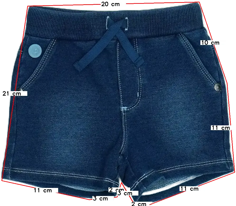 Kék Boboli Rövidnadrág EU 74 / UK 6-9 hónap / US 6-9 hónap