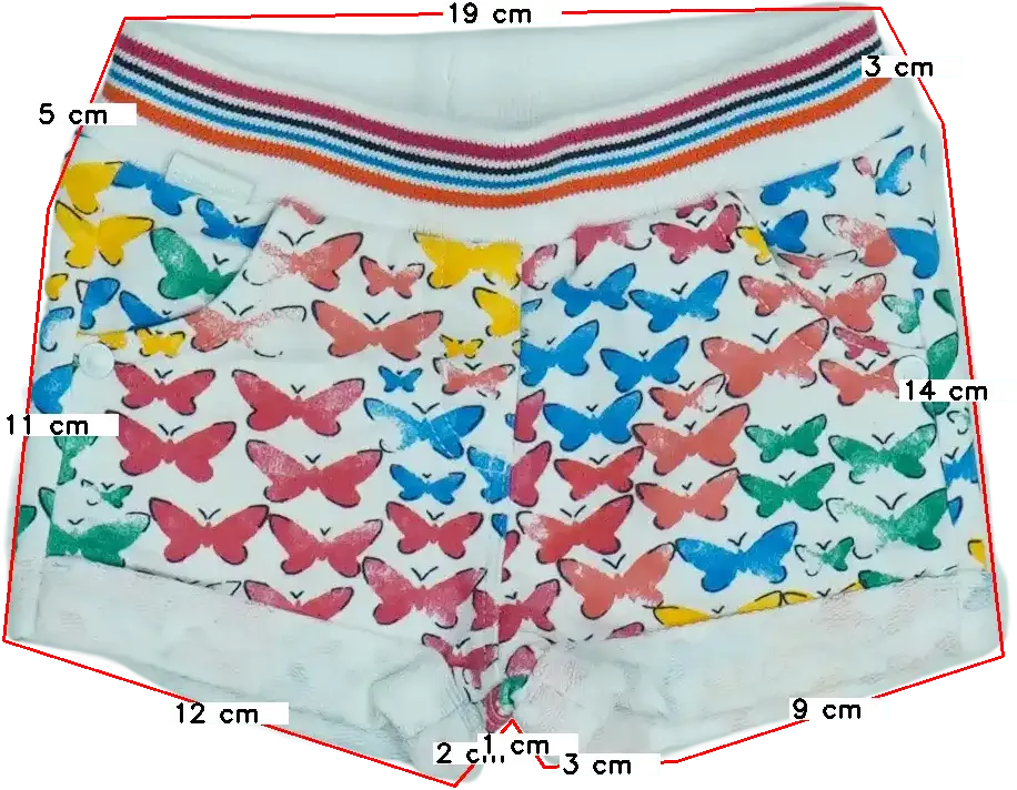 Fehér Boboli Rövidnadrág EU 68 / UK 3-6 hónap / US 3-6 hónap