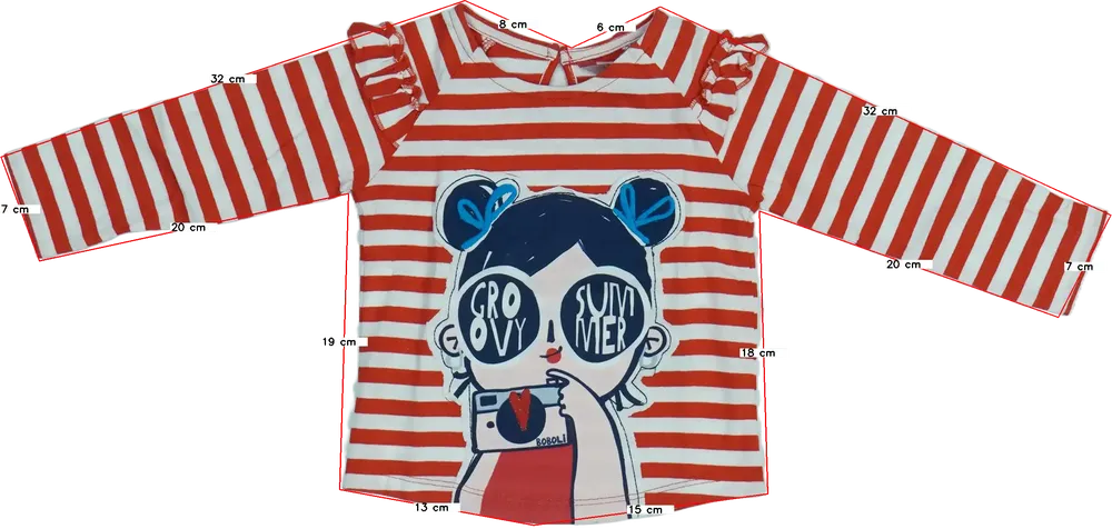 Fehér Boboli Hosszú ujjú felső EU 80 / UK 9-12 hónap / US 12 hónap