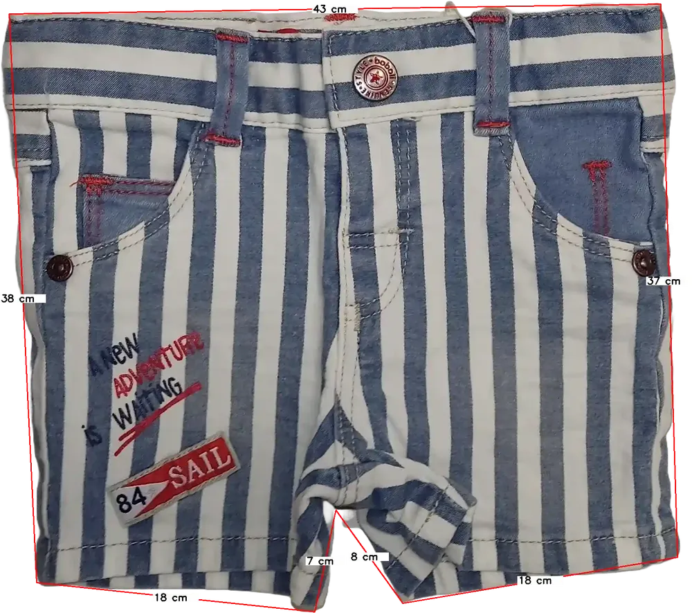 Fehér Boboli Rövidnadrág EU 68 / UK 3-6 hónap / US 3-6 hónap