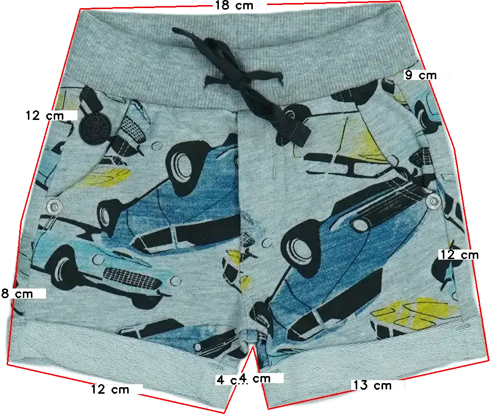 Szürke Boboli Rövidnadrág EU 68 / UK 3-6 hónap / US 3-6 hónap