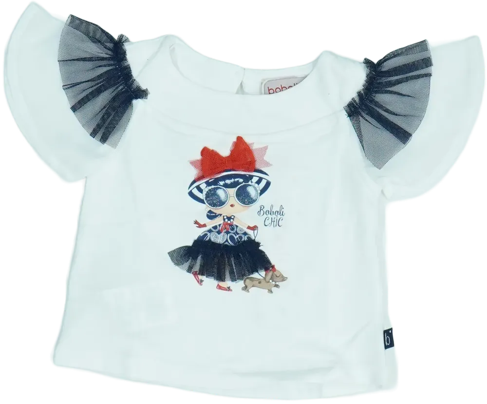 Fehér Boboli Póló EU 68 / UK 3-6 hónap / US 3-6 hónap