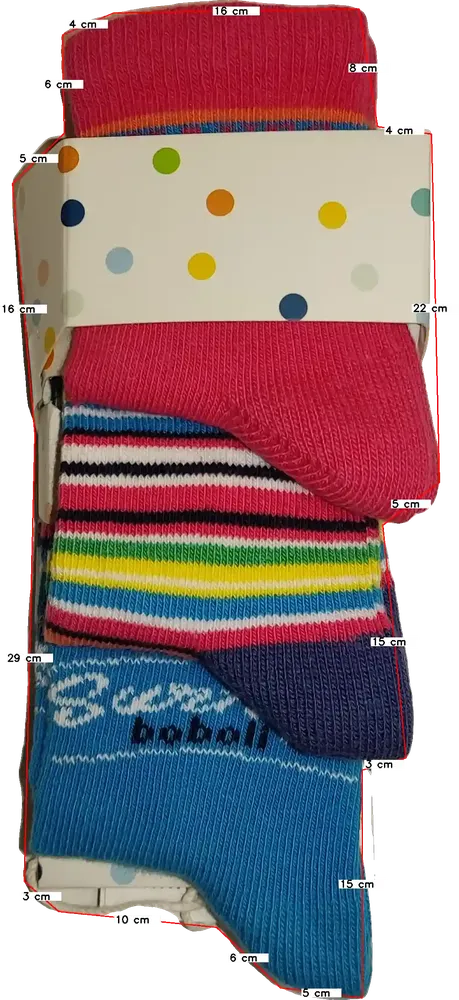 Többszínű Boboli Csomag - Zoknik EU 62 / UK 0-3 hónap / US 0-3 hónap