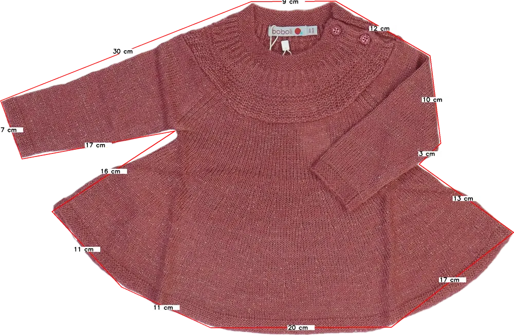 Rózsaszín Boboli Ruha EU 74 / UK 6-9 hónap / US 6-9 hónap