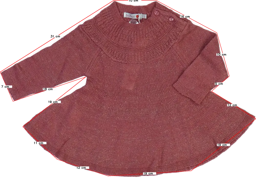 Rózsaszín Boboli Ruha EU 80 / UK 9-12 hónap / US 12 hónap