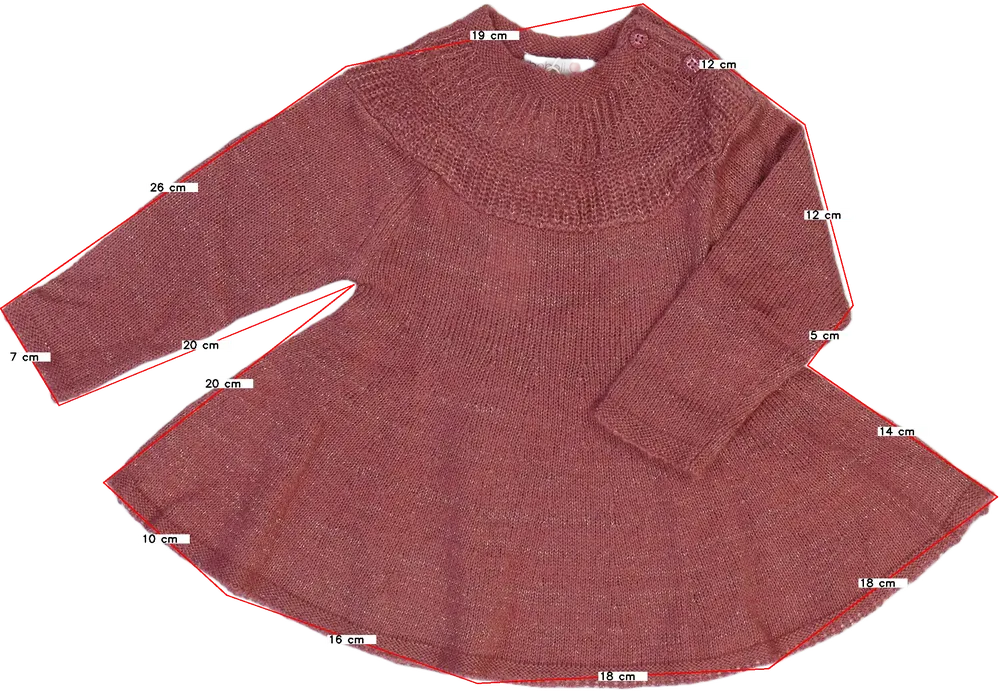 Rózsaszín Boboli Ruha EU 86 / UK 12-18 hónap / US 18 hónap