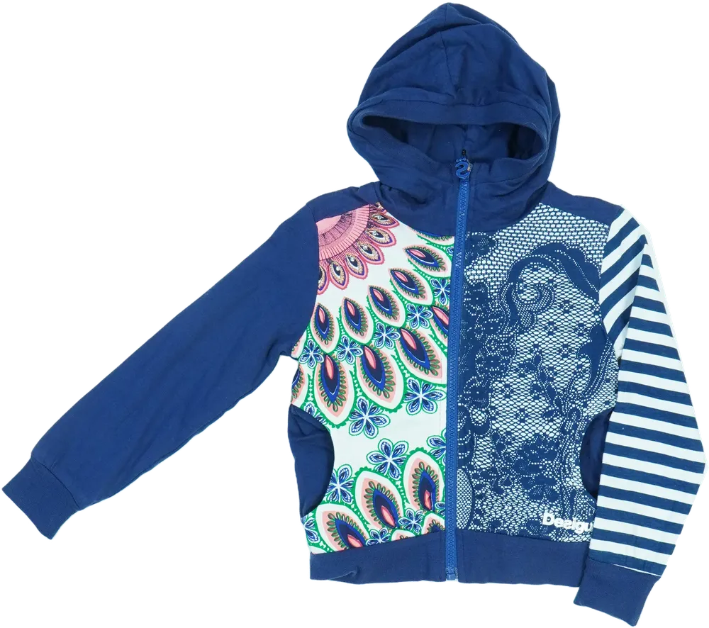 Kék Desigual Kapucnis pulóver EU 104 / UK 4 év / US 4T/XS