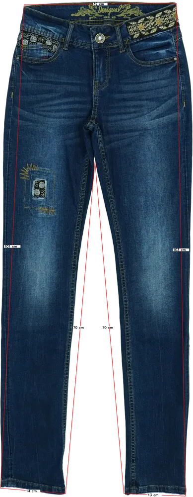 Kék Desigual Farmernadrág EU 24