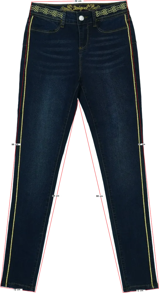 Kék Desigual Farmernadrág EU 24
