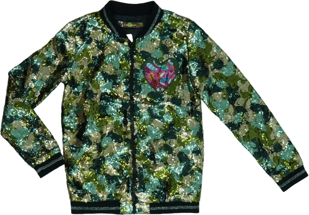 Zöld Desigual Átmeneti kabát EU 152 / UK 12 év / US 12 év/L