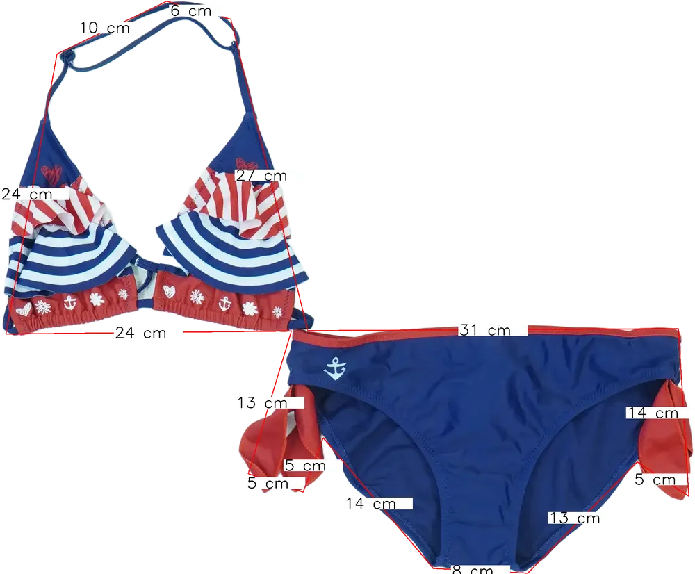 Kék Desigual Bikini EU 176 / UK 16 év / US XL