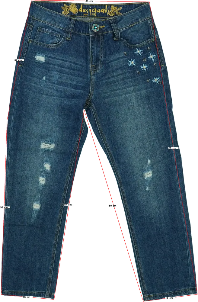 Kék Desigual Farmernadrág EU 24