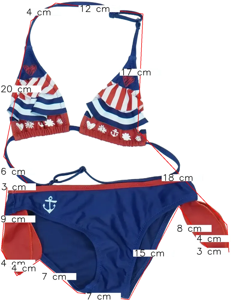 Kék Desigual Bikini EU 116 / UK 6 év / US 6 év/S