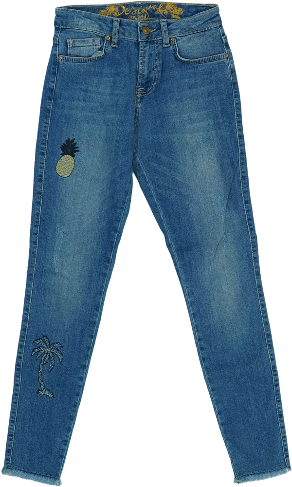 Kék Desigual Farmernadrág EU 24