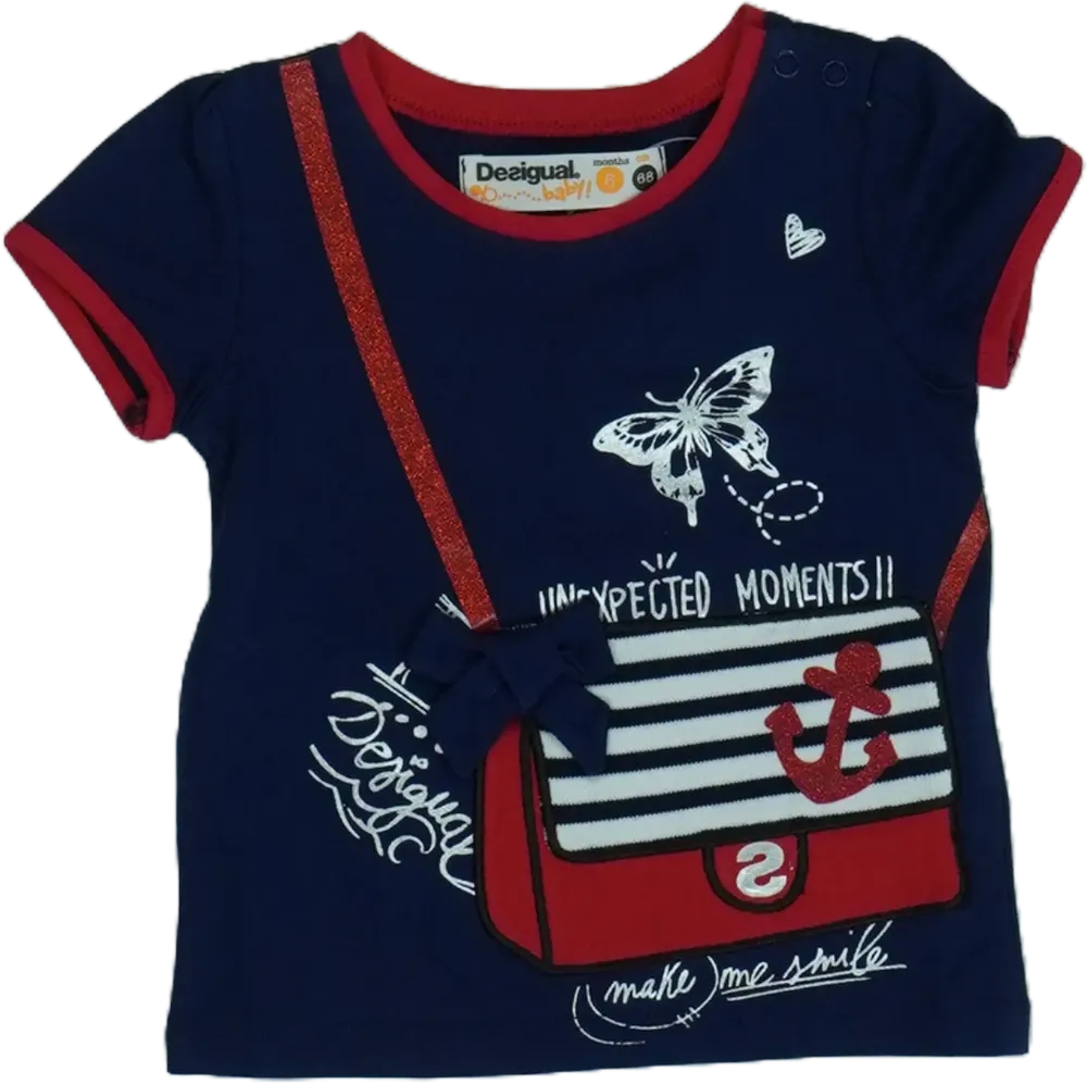 Kék Desigual Póló EU 68 / UK 3-6 hónap / US 3-6 hónap