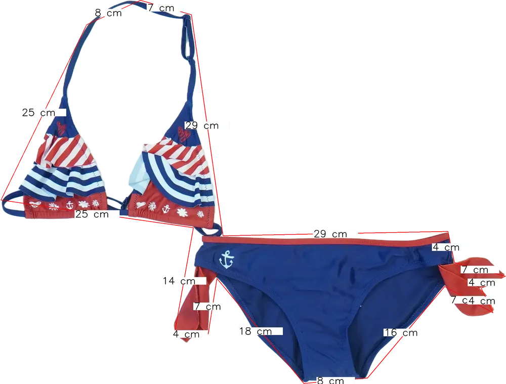 Kék Desigual Bikini EU 152 / UK 12 év / US 12 év/L