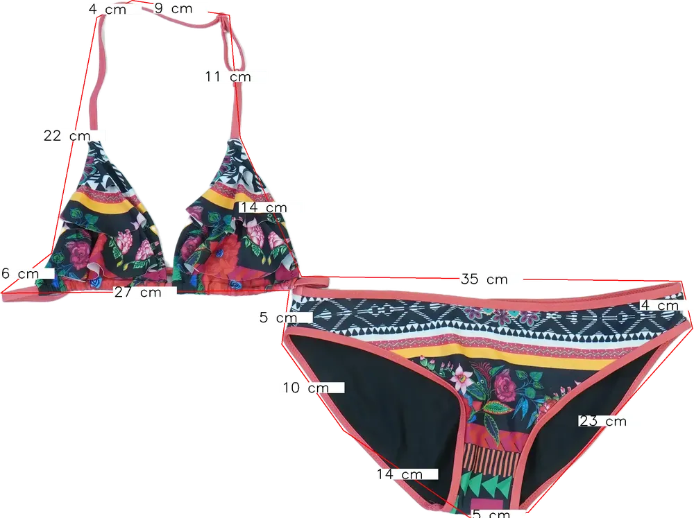 Fekete Desigual Bikini EU 152 / UK 12 év / US 12 év/L