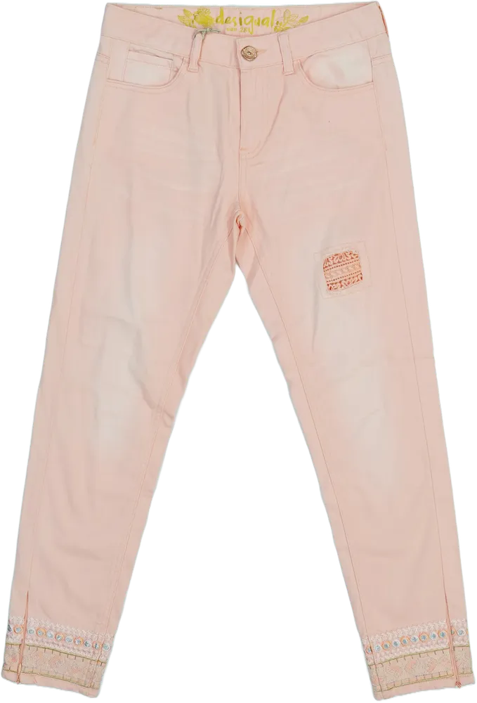 Rózsaszín Desigual Farmernadrág EU 28