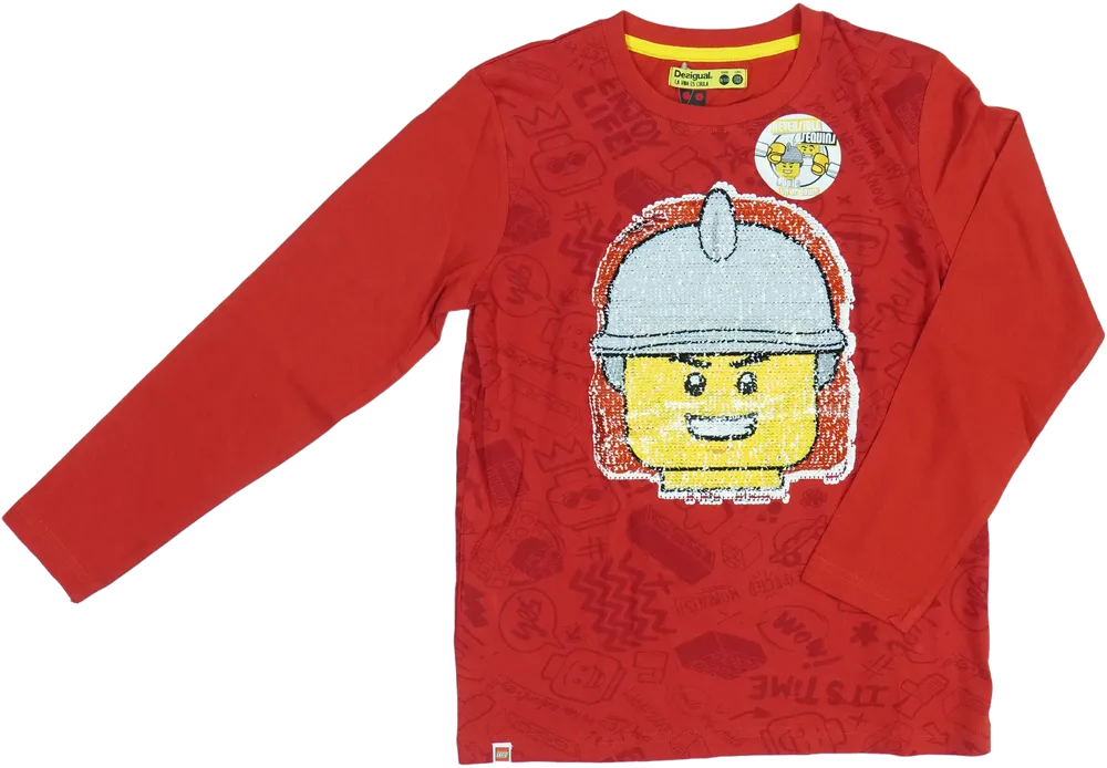 Piros Desigual Hosszú ujjú felső EU 140 / UK 10 év / US 10 év/L