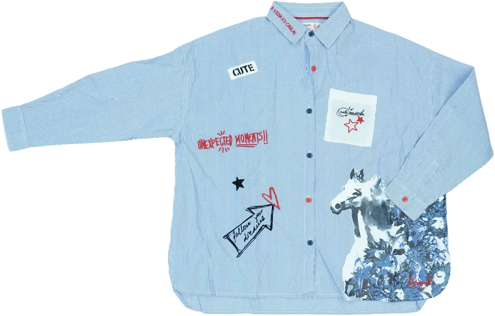 Kék Desigual Blúz EU 152 / UK 12 év / US 12 év/L