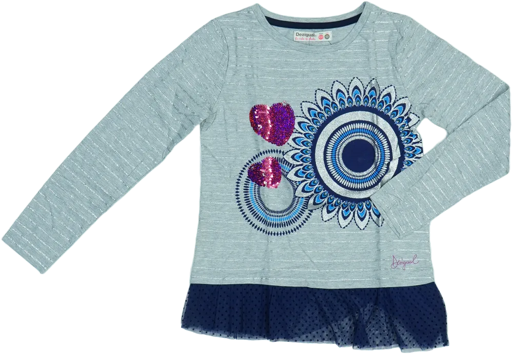 Szürke Desigual Tunika EU 140 / UK 10 év / US 10 év/L