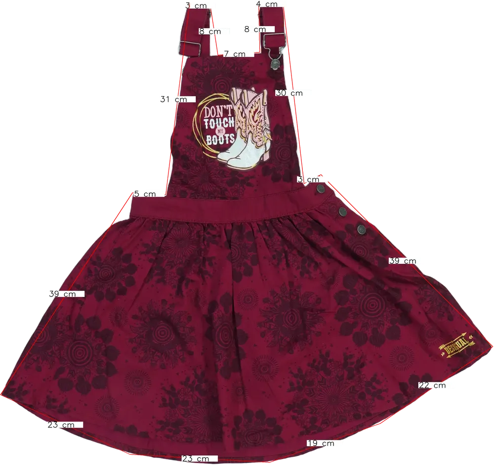 Rózsaszín Desigual Kantáros szoknya EU 140 / UK 10 év / US 10 év/L