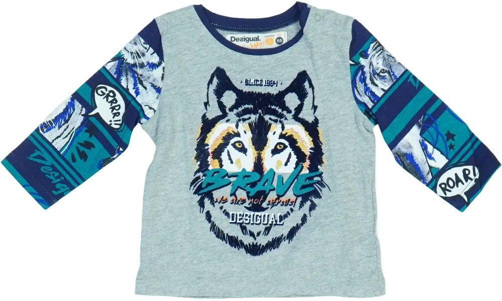 Kék Desigual Hosszú ujjú felső EU 68 / UK 3-6 hónap / US 3-6 hónap