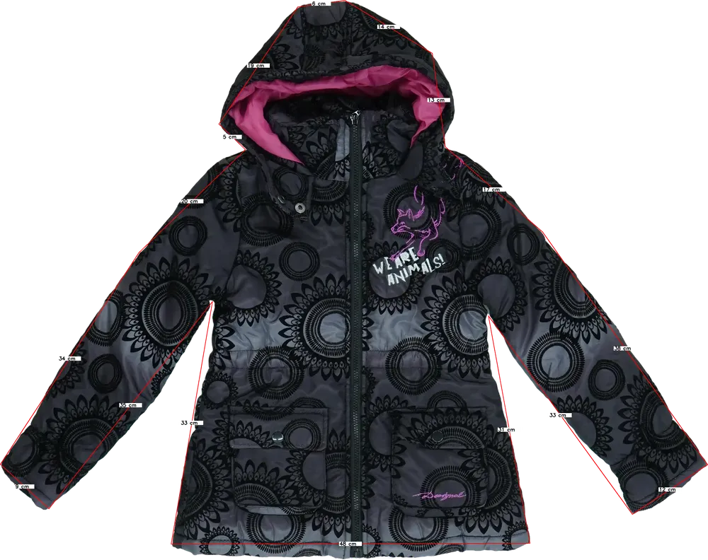 Szürke Desigual Télikabát EU 128 / UK 8 év / US 8 év/M