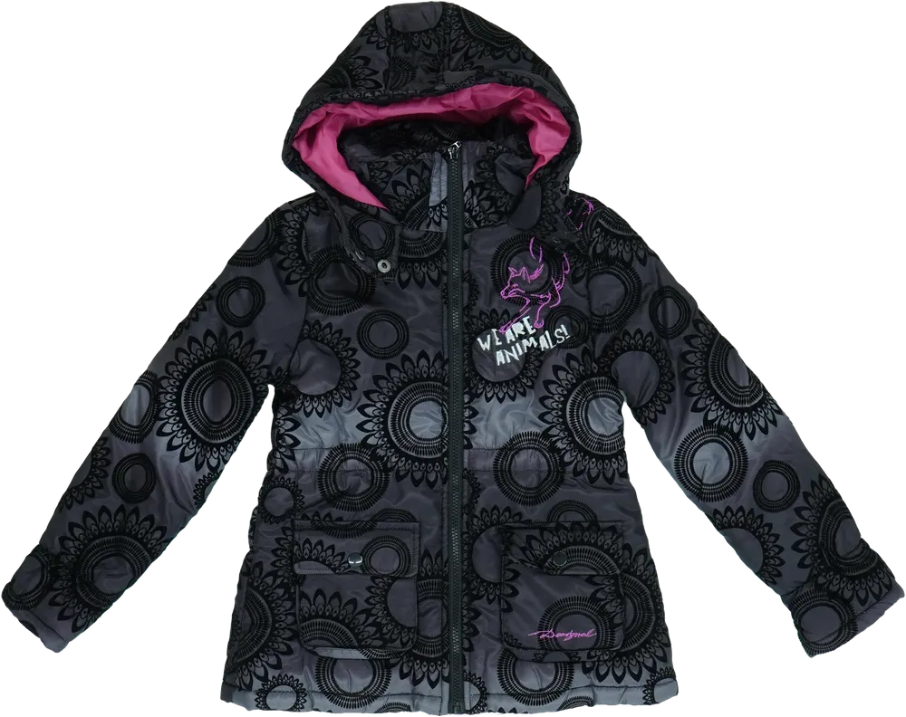 Szürke Desigual Télikabát EU 128 / UK 8 év / US 8 év/M