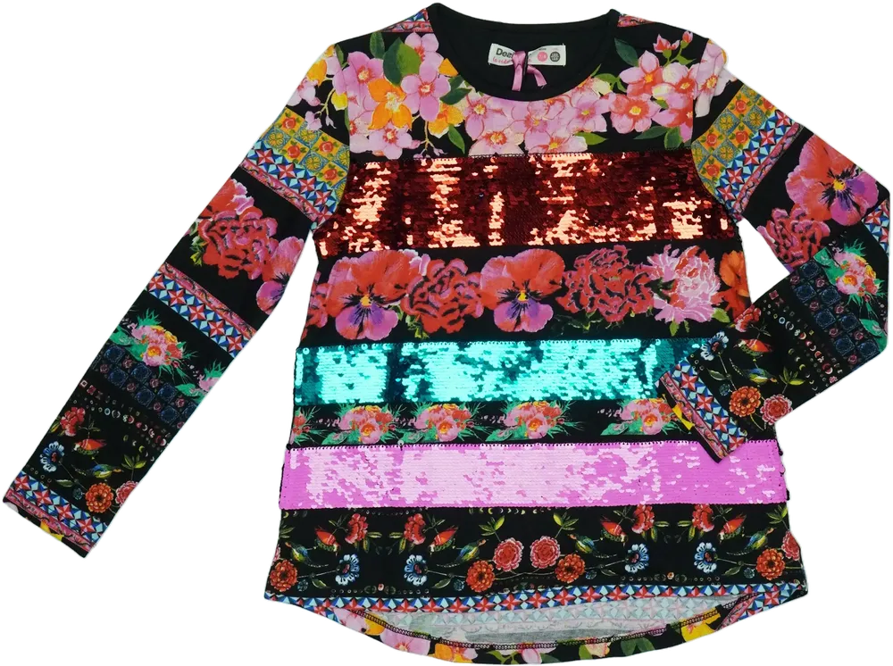 Fekete Desigual Tunika EU 128 / UK 8 év / US 8 év/M