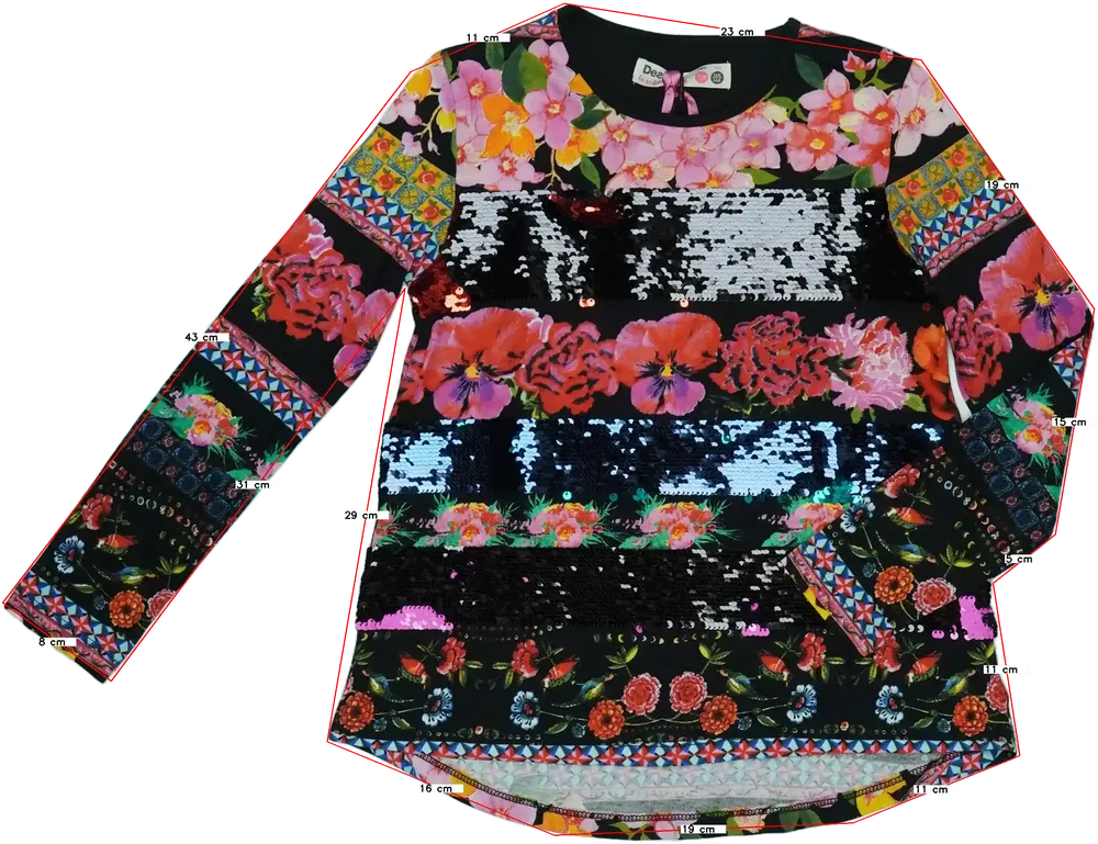 Fekete Desigual Tunika EU 128 / UK 8 év / US 8 év/M