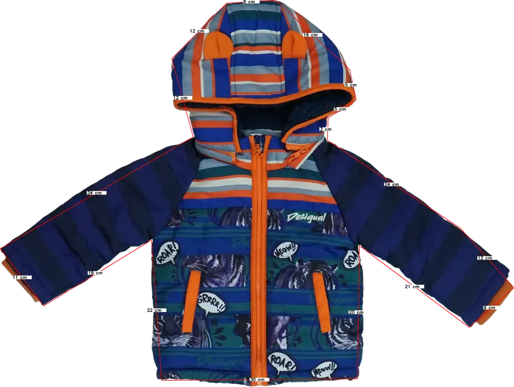 Kék Desigual Télikabát EU 68 / UK 3-6 hónap / US 3-6 hónap