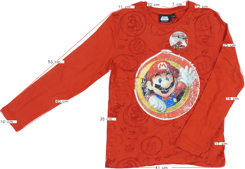 Piros Desigual Hosszú ujjú felső EU 152 / UK 12 év / US 12 év/L