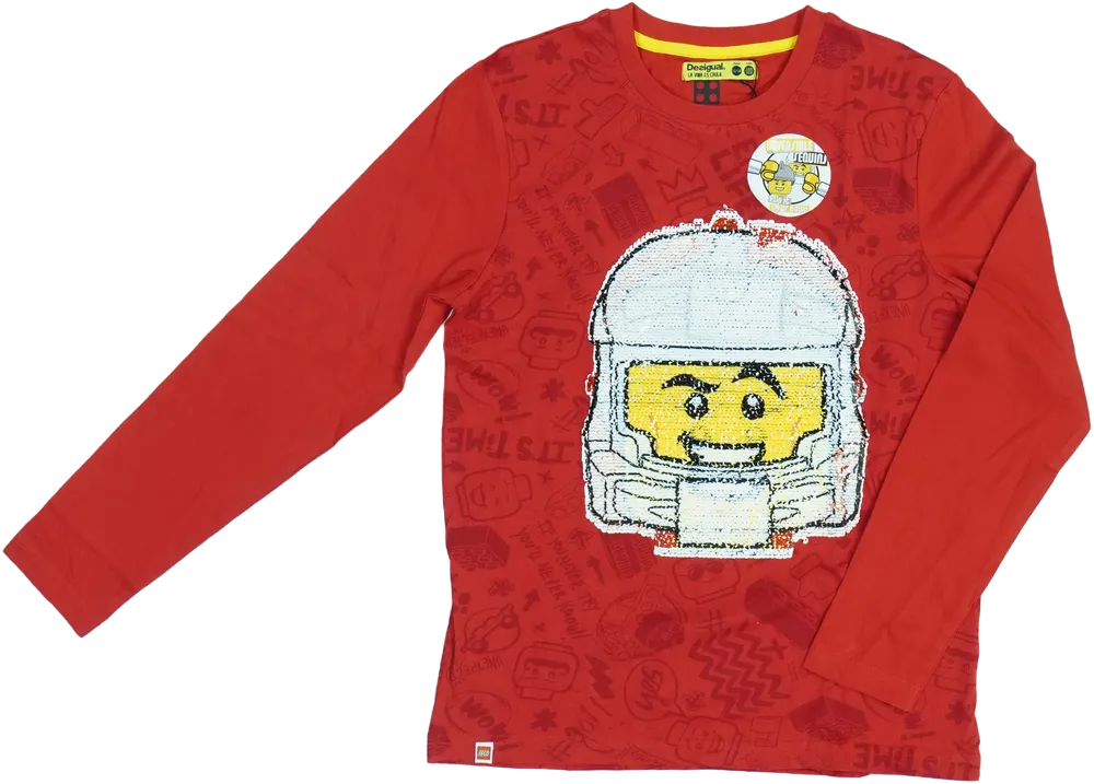 Piros Desigual Hosszú ujjú felső EU 152 / UK 12 év / US 12 év/L